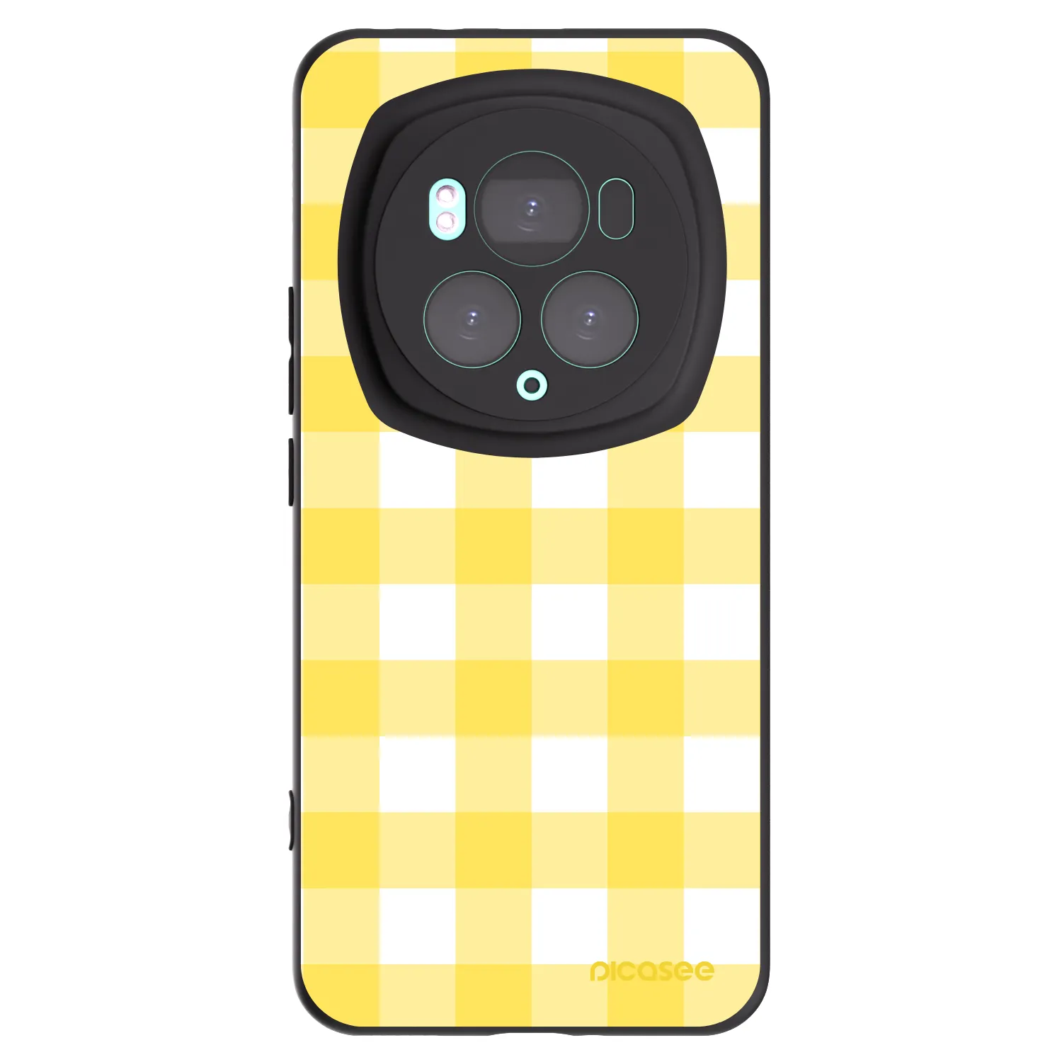 Picasee silikonski črni ovitek za Honor Magic6 Pro - Gride lemon