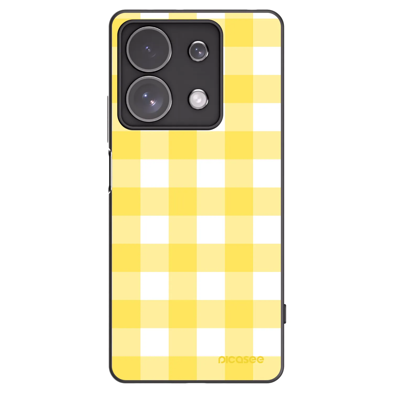 Picasee silikonski črni ovitek za Xiaomi Redmi Note 13 Pro 4G - Gride lemon