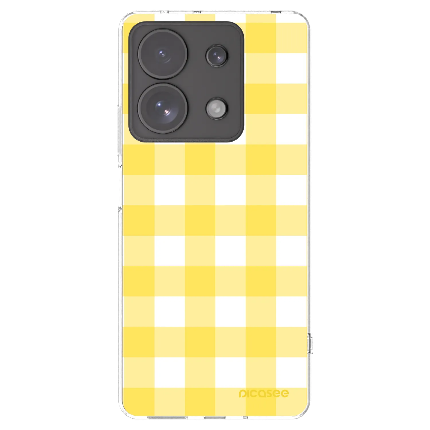 Picasee silikonski prozorni ovitek za Xiaomi Redmi Note 13 Pro 4G - Gride lemon