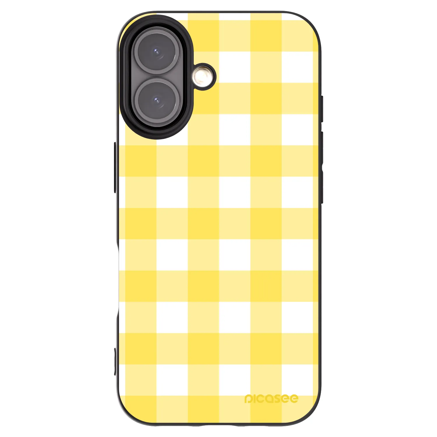Picasee silikonski črni ovitek za Apple iPhone 16 - Gride lemon