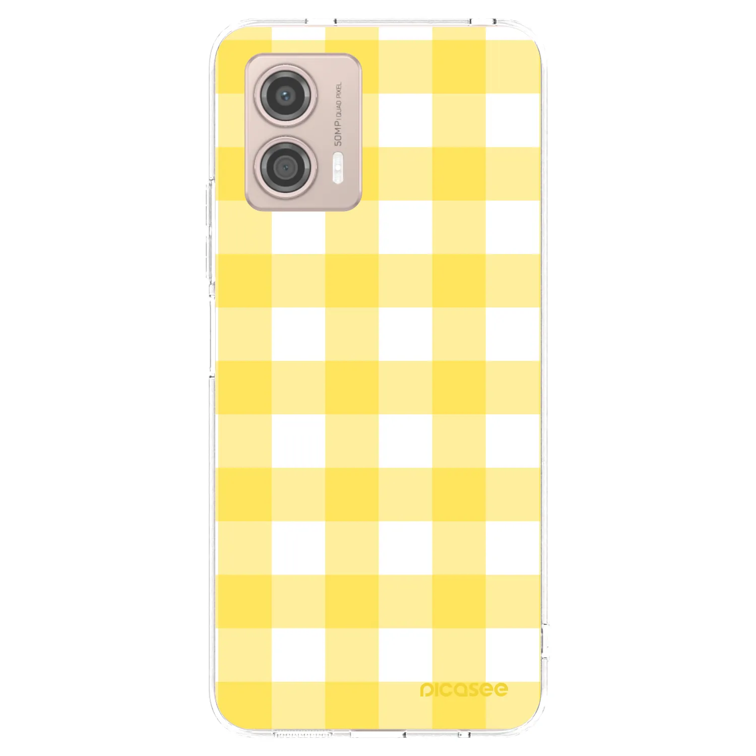 Picasee silikonski prozorni ovitek za Motorola Moto G53 5G - Gride lemon