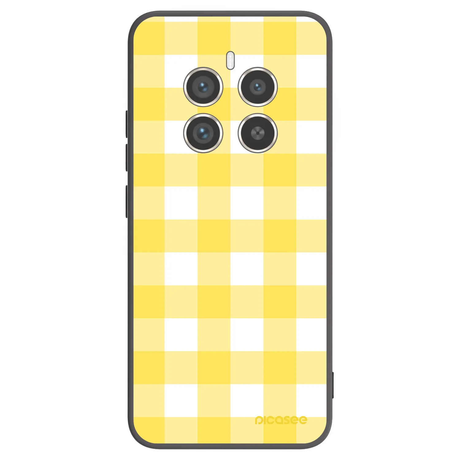 Picasee silikonski črni ovitek za Realme 12 Pro 5G - Gride lemon