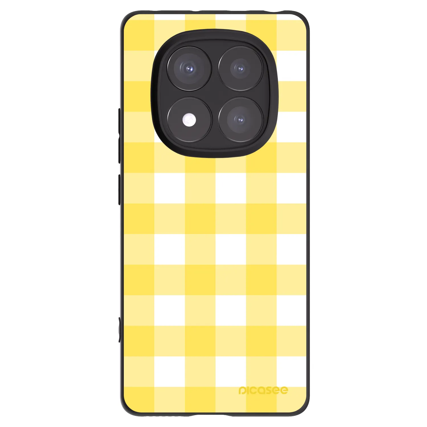 Picasee silikonski črni ovitek za Xiaomi Redmi Note 14 Pro+ 5G - Gride lemon