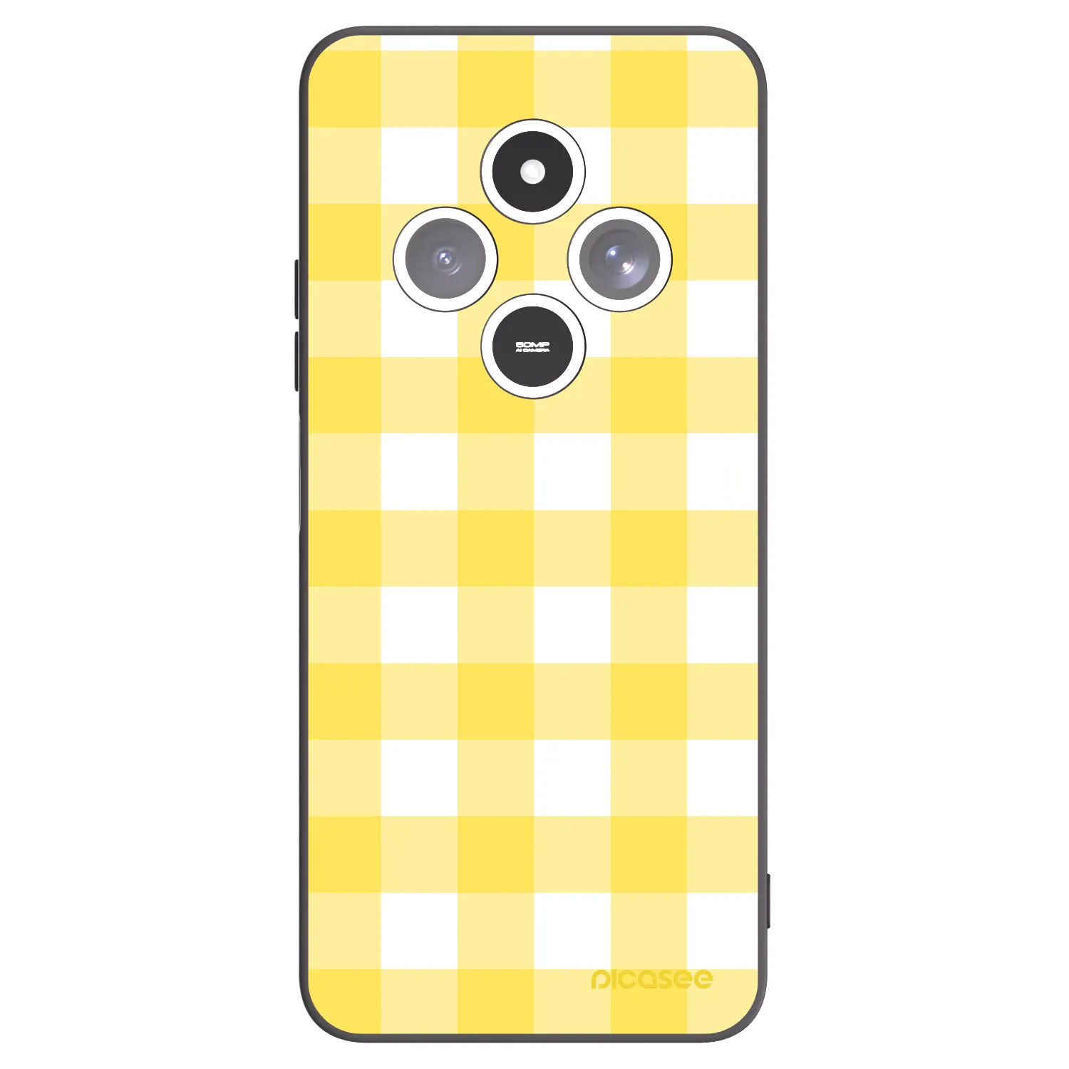 Picasee silikonski črni ovitek za Xiaomi Redmi 14C - Gride lemon