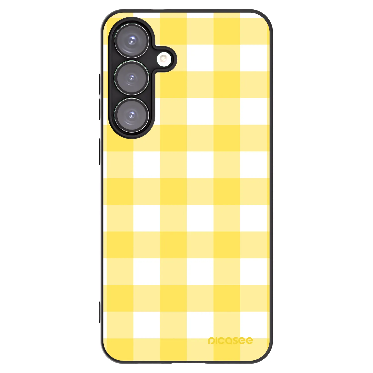 Picasee silikonski črni ovitek za Samsung Galaxy S25+ 5G - Gride lemon