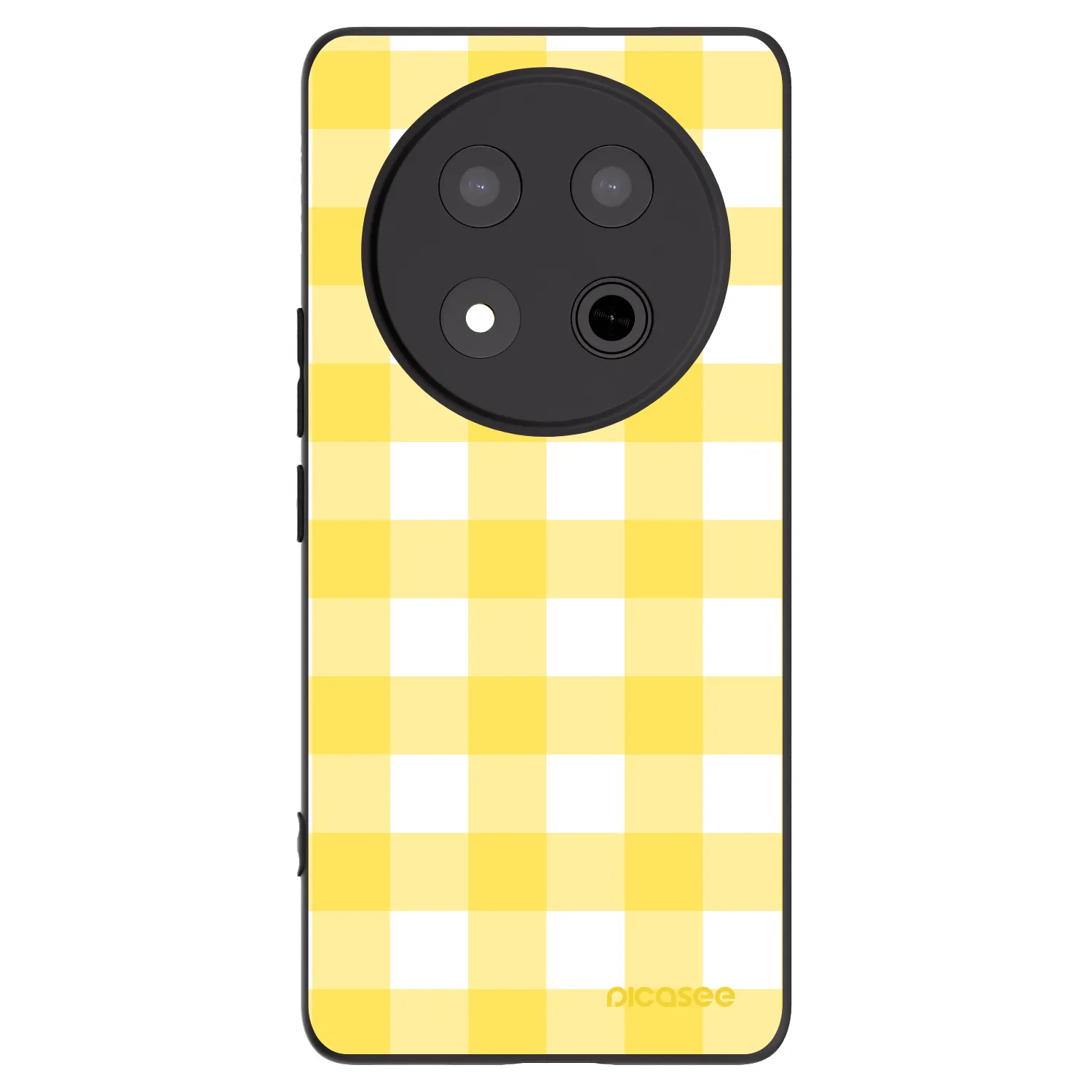 Picasee silikonski črni ovitek za Honor Magic7 Lite 5G - Gride lemon