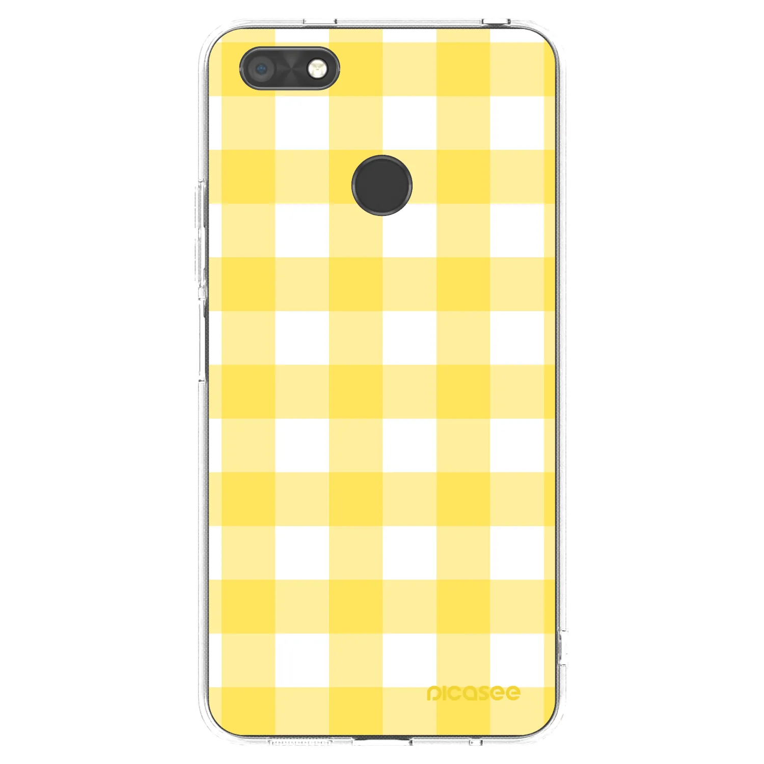 Picasee silikonski prozorni ovitek za Huawei P9 Lite Mini - Gride lemon