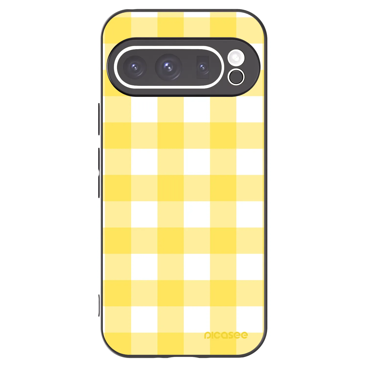 Picasee silikonski črni ovitek za Google Pixel 9 Pro - Gride lemon