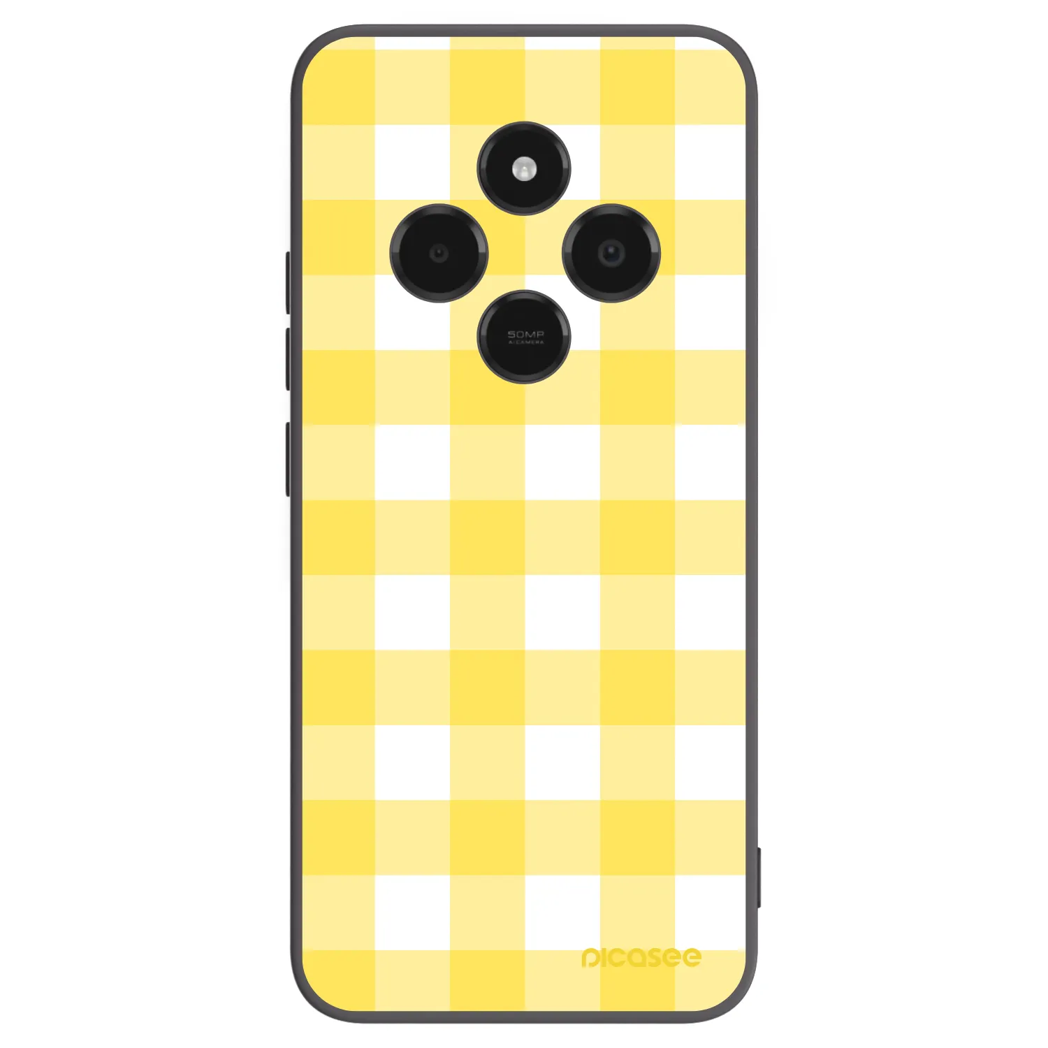 Picasee silikonski črni ovitek za Xiaomi Poco C75 - Gride lemon