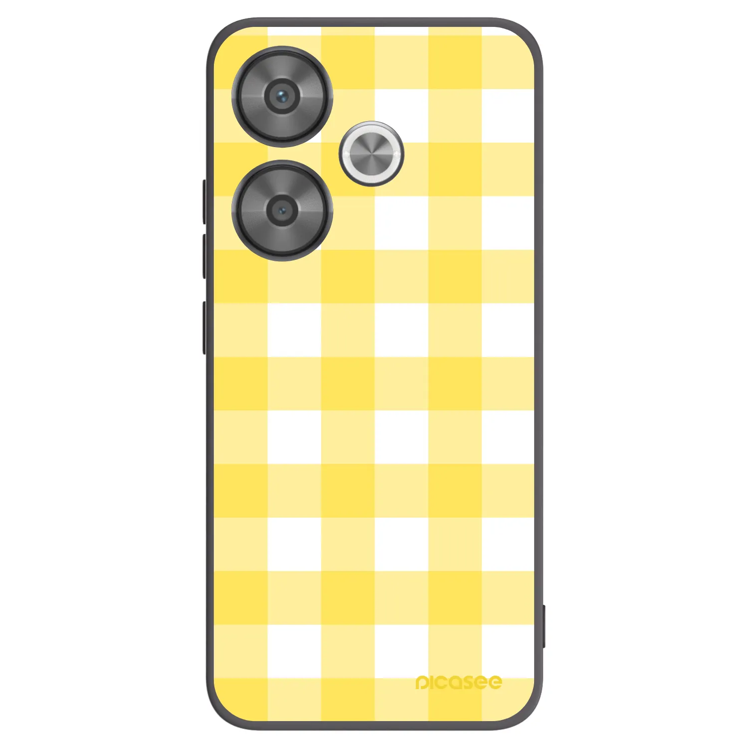 Picasee silikonski črni ovitek za Xiaomi Poco F6 - Gride lemon