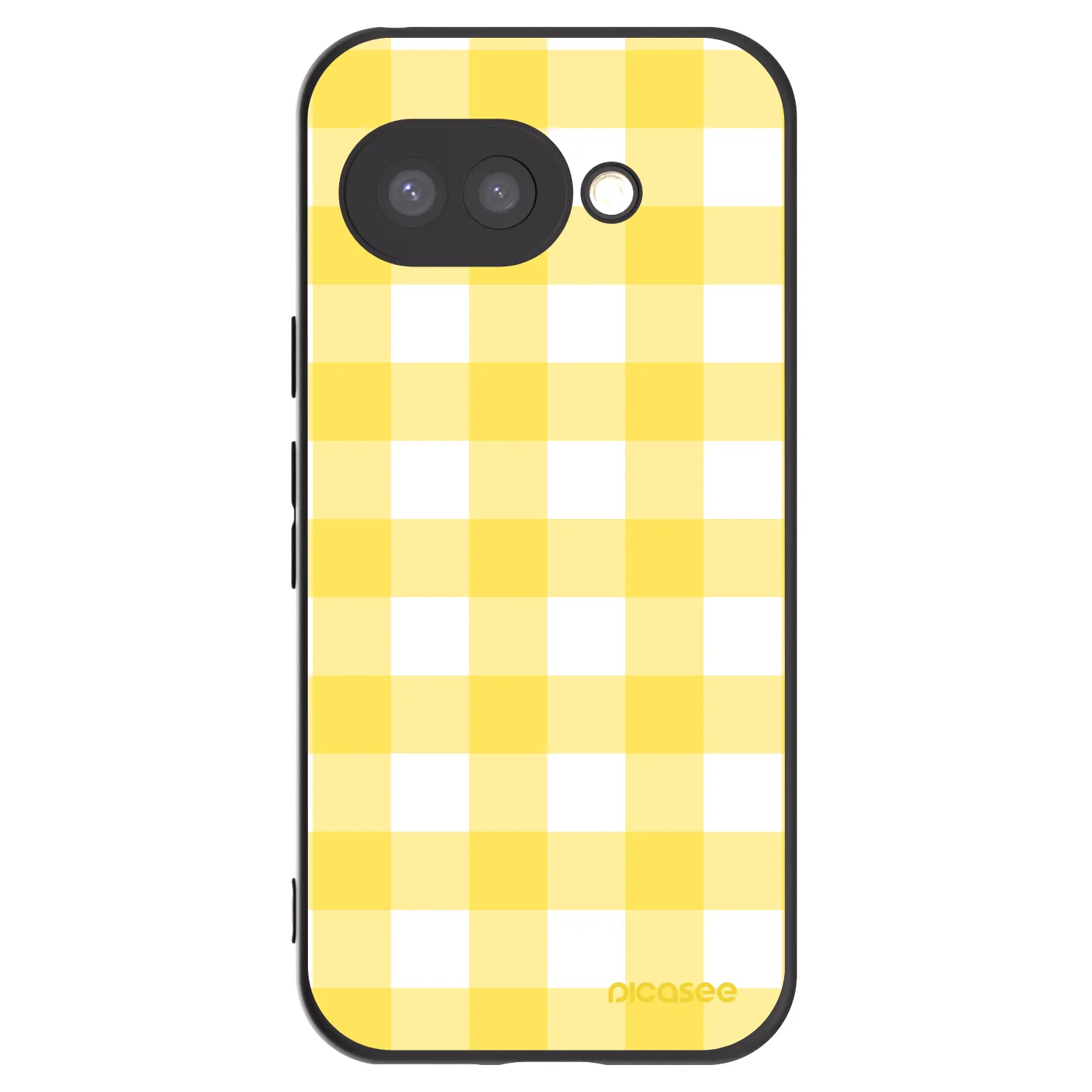 Picasee silikonski črni ovitek za Google Pixel 9a - Gride lemon