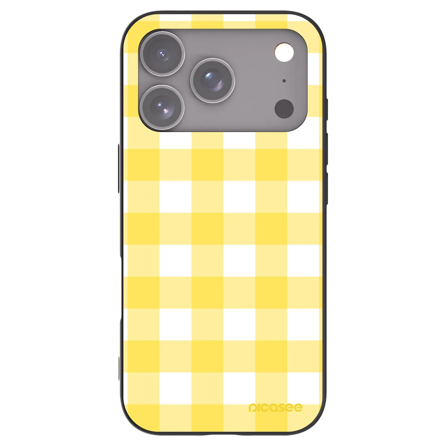 Picasee silikonski črni ovitek za Apple iPhone 17 Pro - Gride lemon