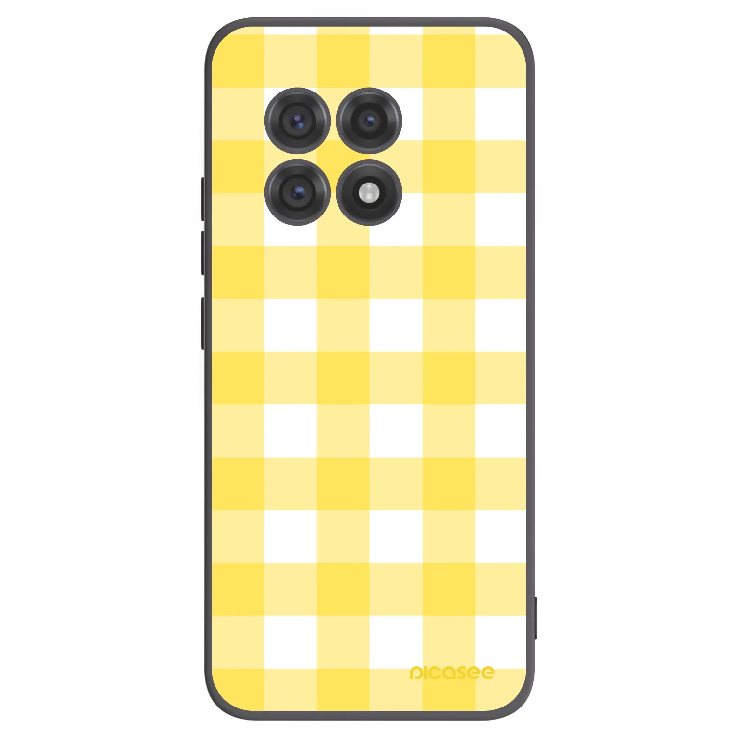 Picasee silikonski črni ovitek za OnePlus 13R 5G - Gride lemon