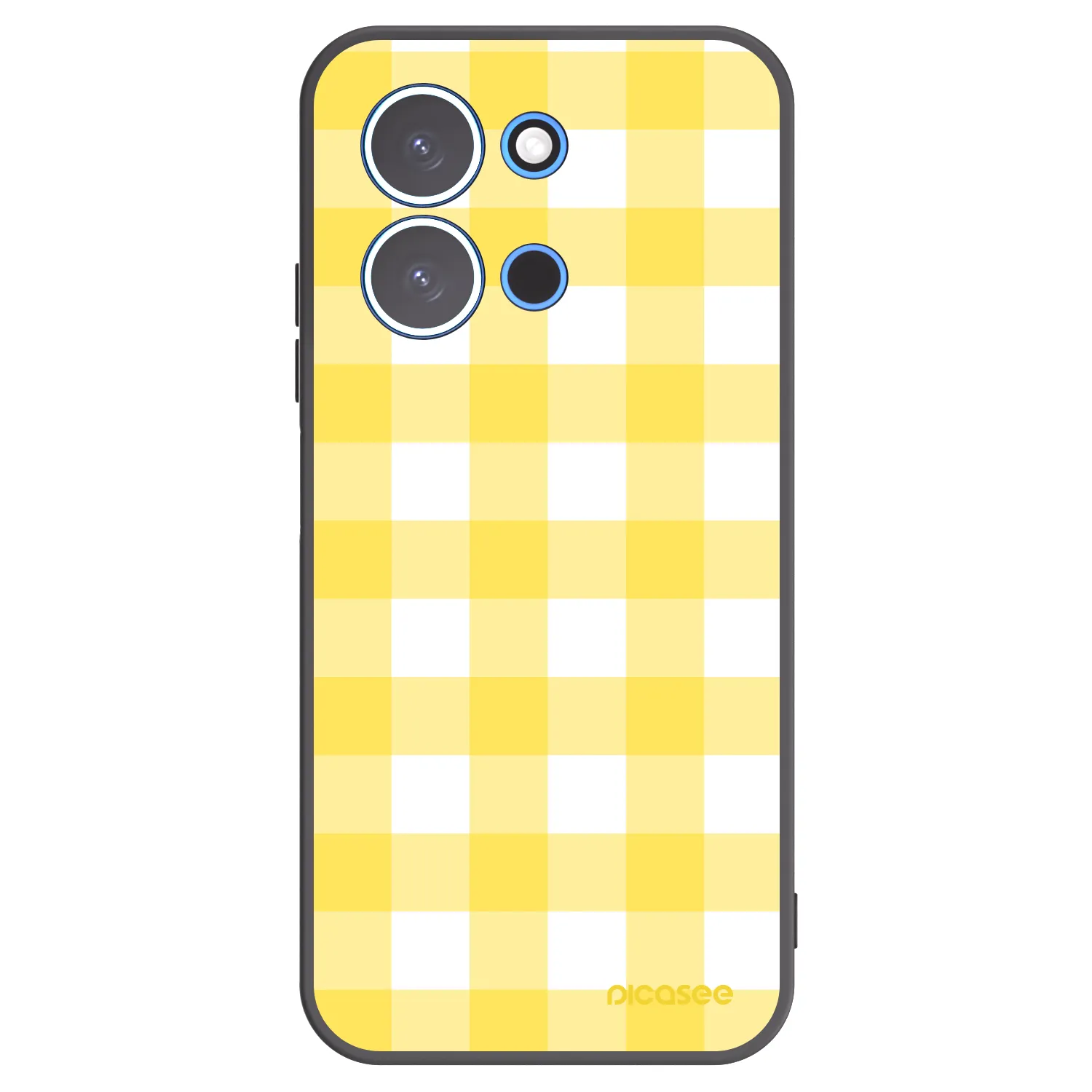 Picasee silikonski črni ovitek za Xiaomi Redmi 15C 4G - Gride lemon