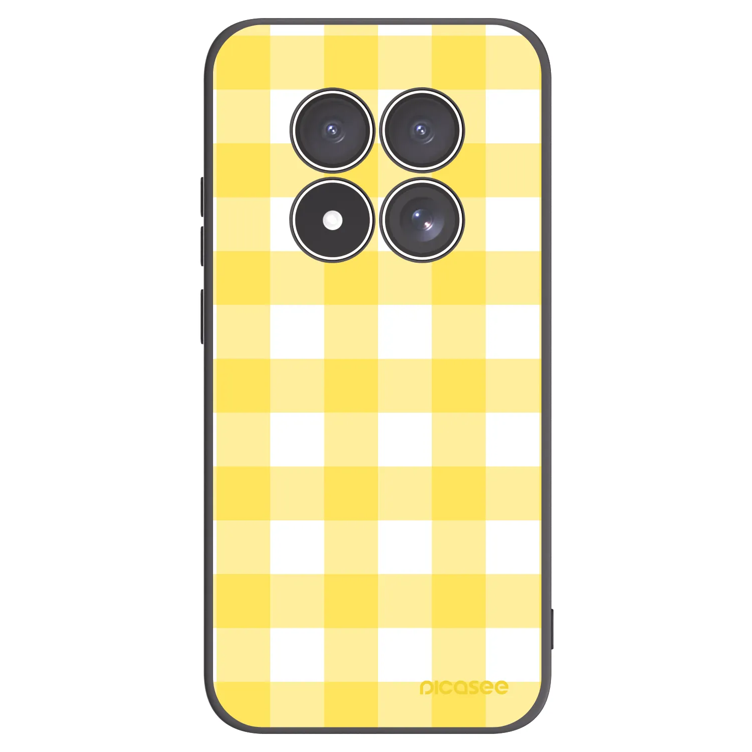 Picasee silikonski črni ovitek za Xiaomi Redmi Note 15 Pro 4G - Gride lemon