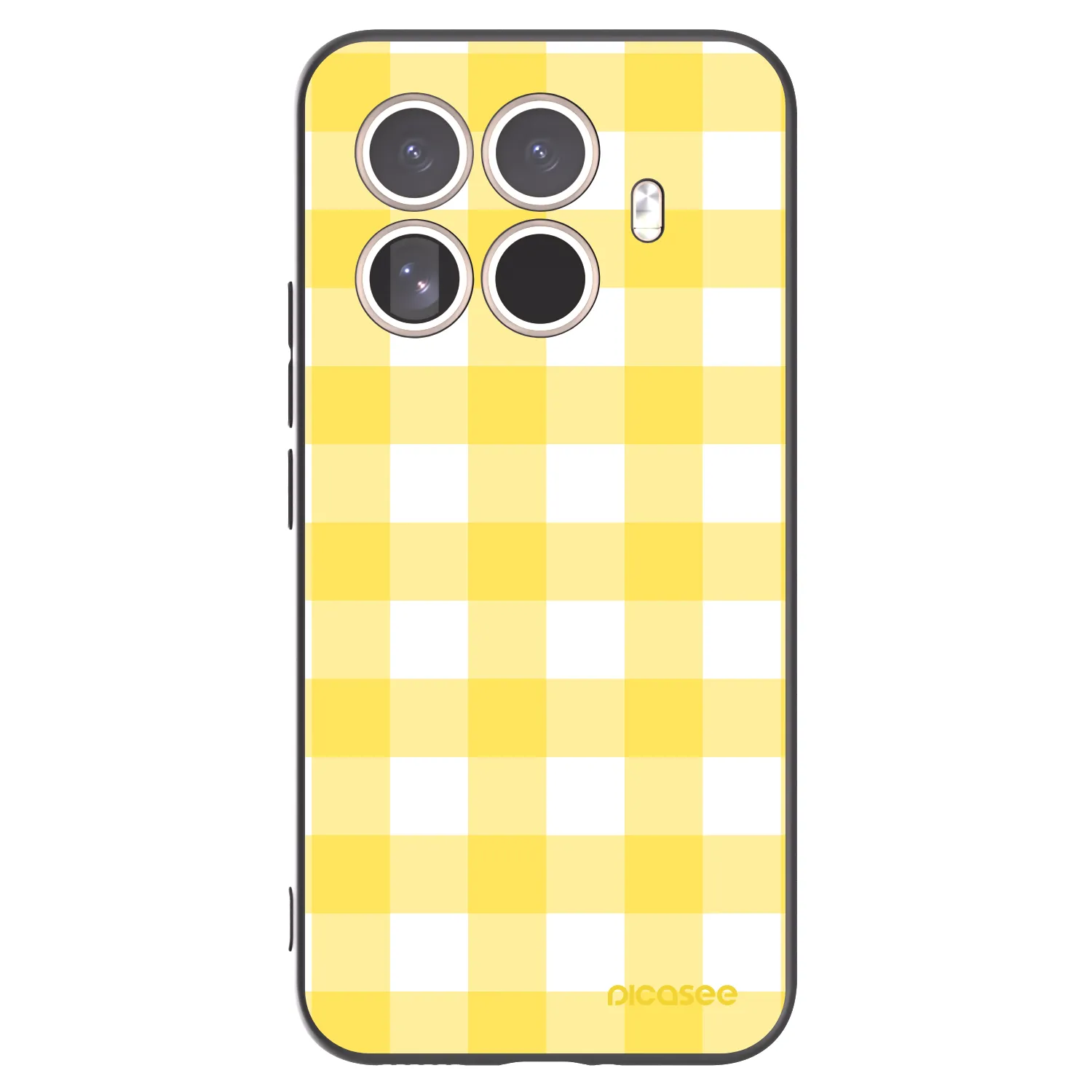 Picasee silikonski črni ovitek za Xiaomi 15T Pro - Gride lemon