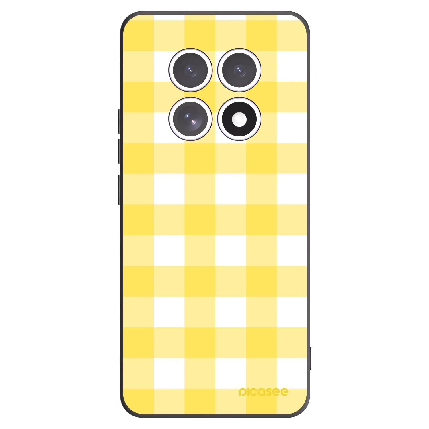 Picasee silikonski črni ovitek za Xiaomi Redmi Note 15 4G - Gride lemon