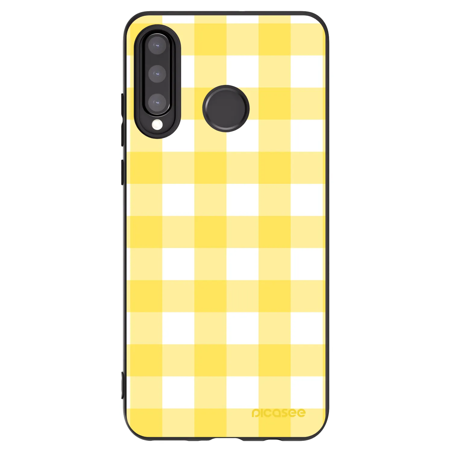 Picasee silikonski črni ovitek za Huawei P30 Lite - Gride lemon