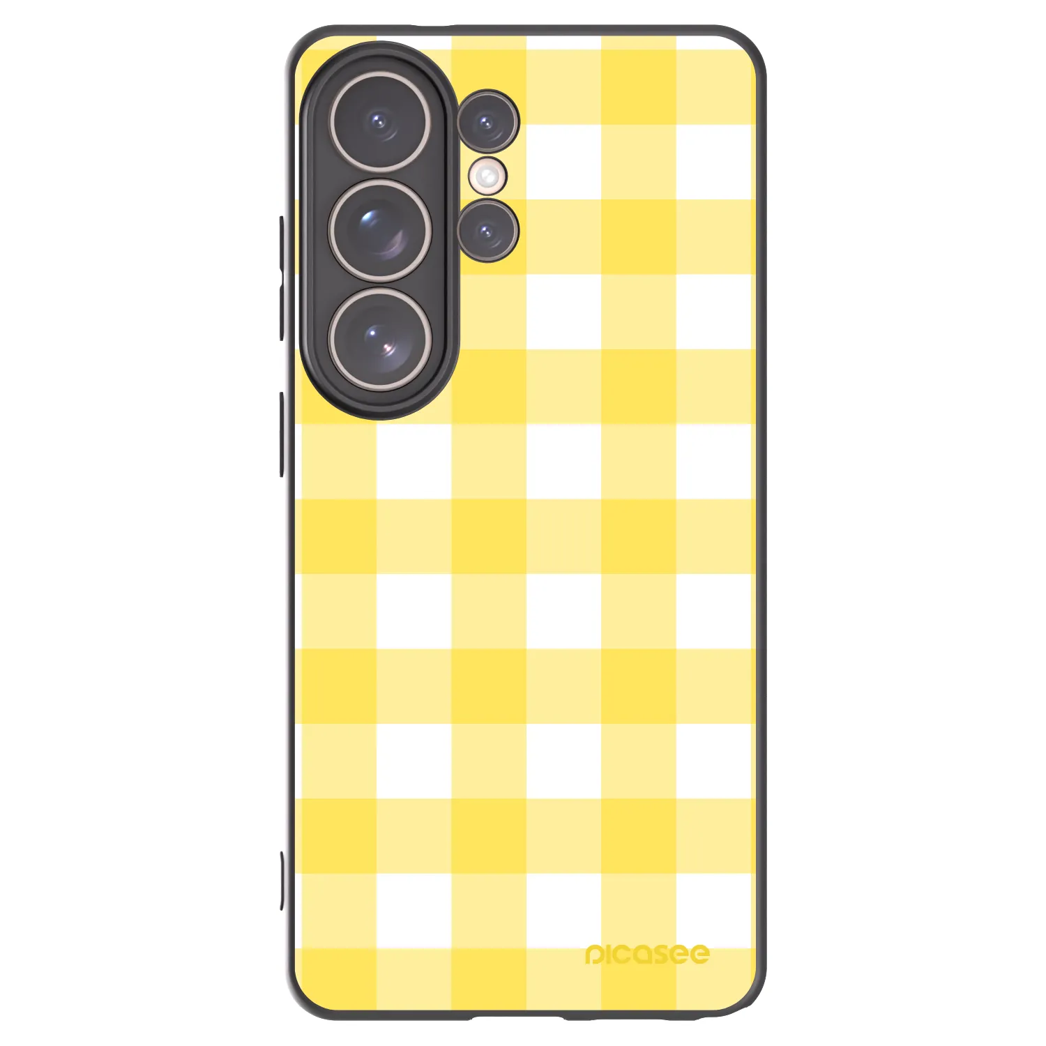 Picasee silikonski črni ovitek za Samsung Galaxy S26 Ultra - Gride lemon