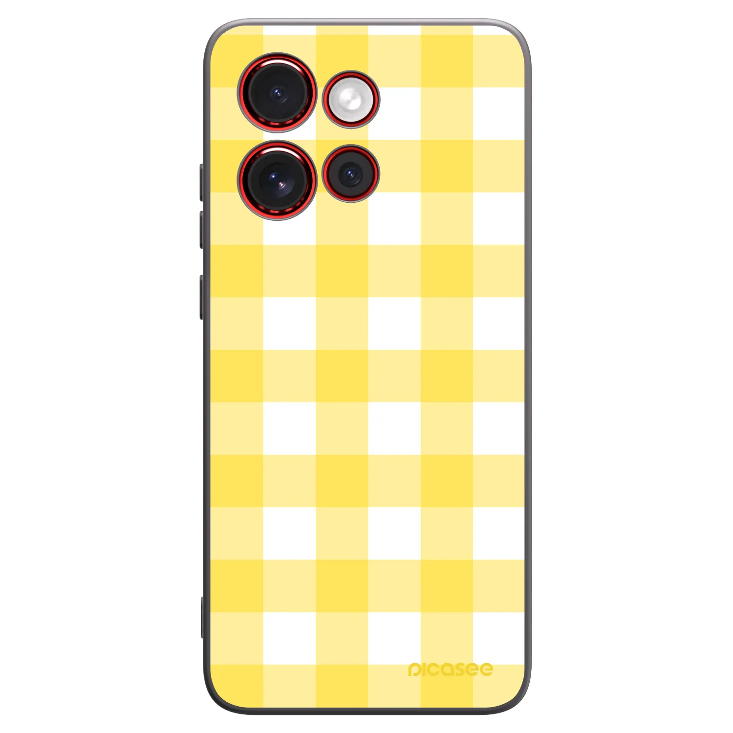 Picasee silikonski črni ovitek za Motorola Edge 60 Neo 5G - Gride lemon