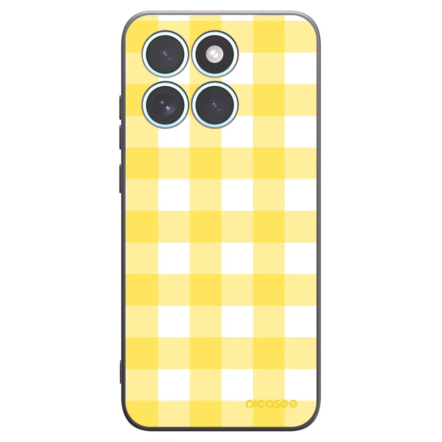 Picasee silikonski črni ovitek za Motorola Edge 70 Fusion - Gride lemon