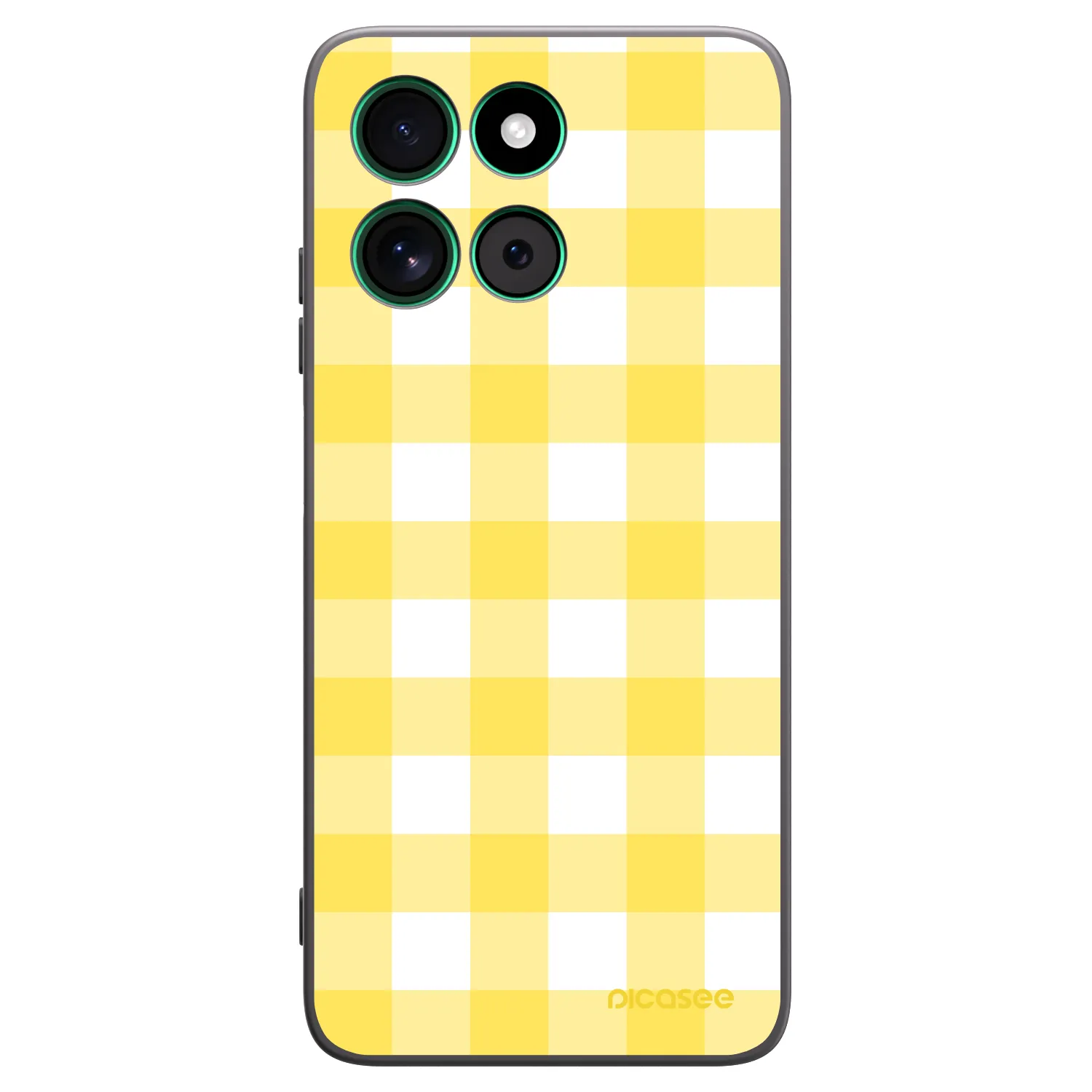 Picasee silikonski črni ovitek za Motorola Moto G57 Power - Gride lemon