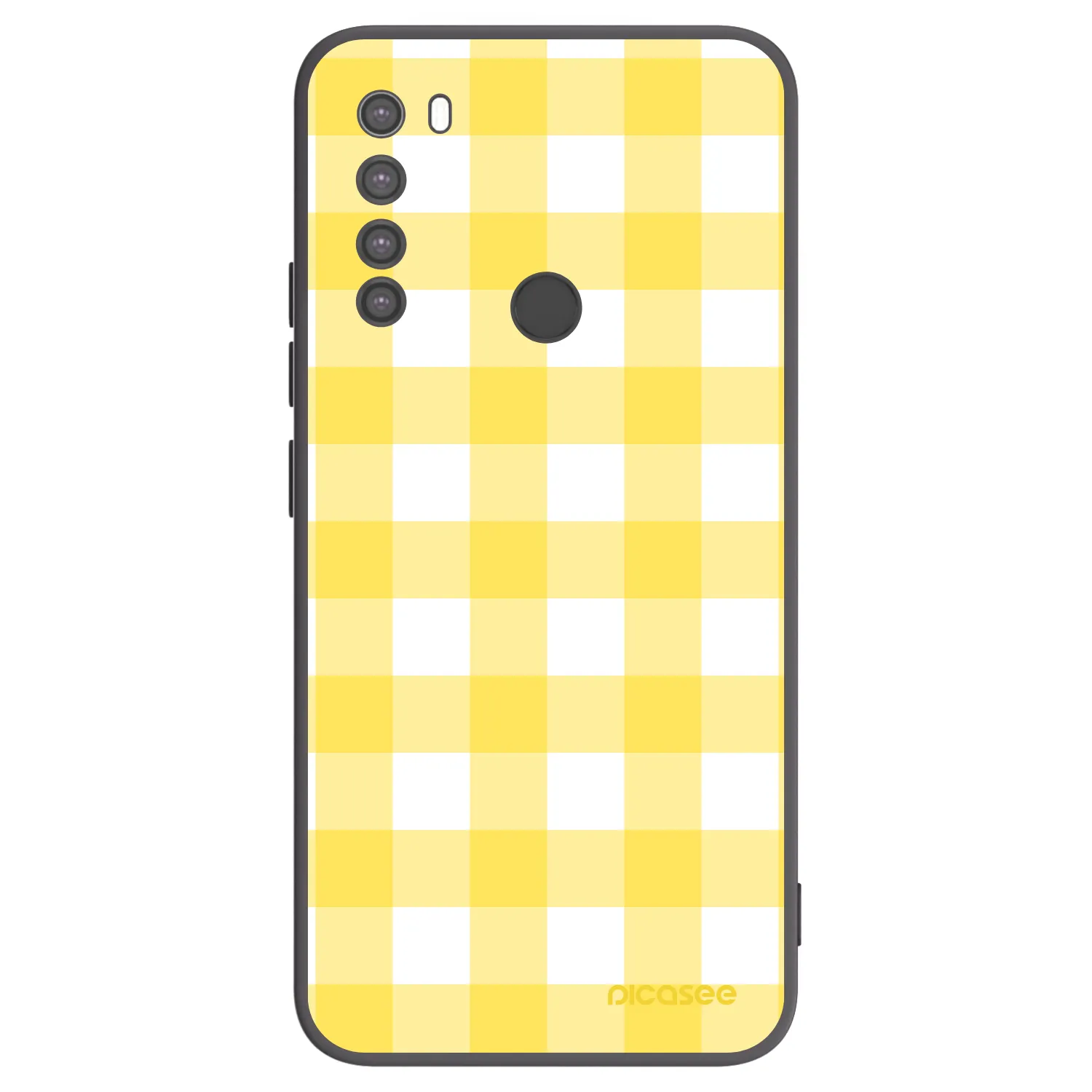 Picasee silikonski črni ovitek za Xiaomi Redmi Note 8 - Gride lemon