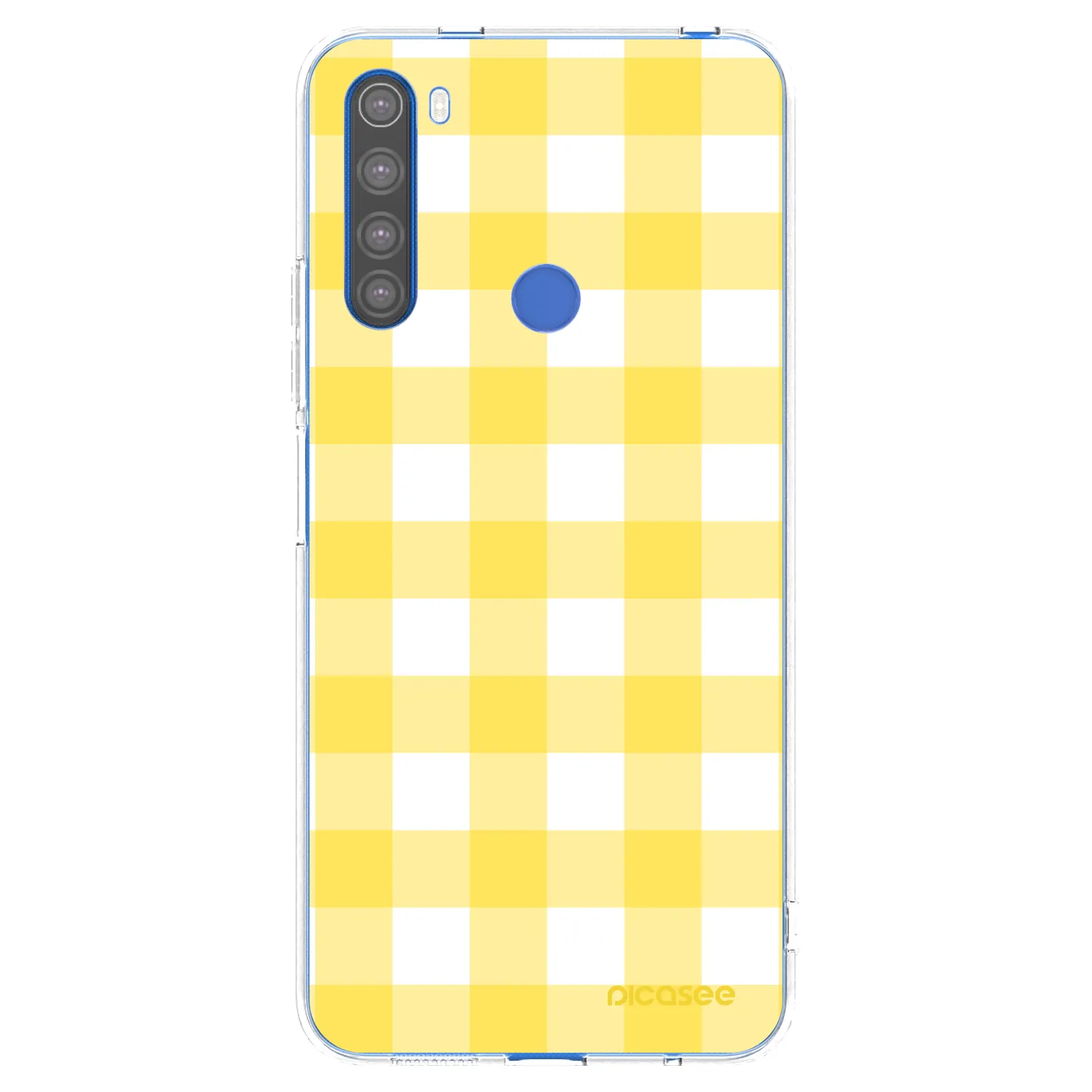 Picasee silikonski prozorni ovitek za Xiaomi Redmi Note 8T - Gride lemon