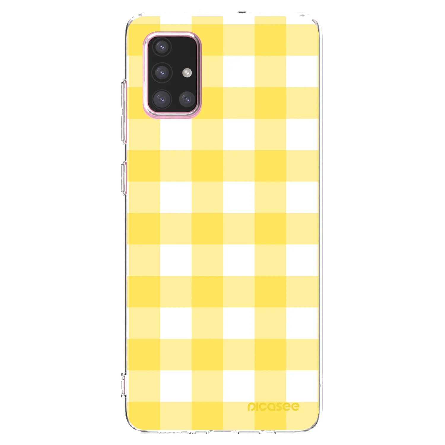 Picasee silikonski prozorni ovitek za Samsung Galaxy A71 A715F - Gride lemon