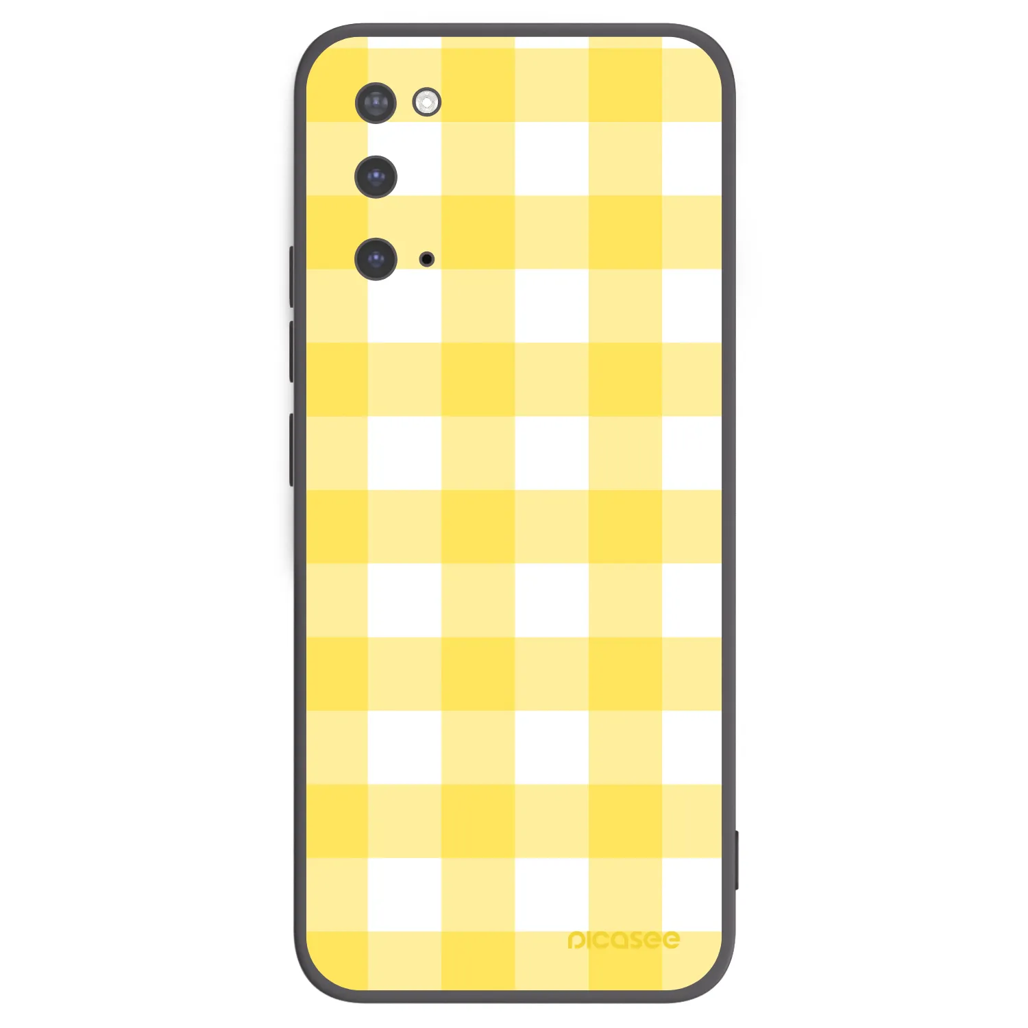 Picasee silikonski črni ovitek za Samsung Galaxy S20 G980F - Gride lemon