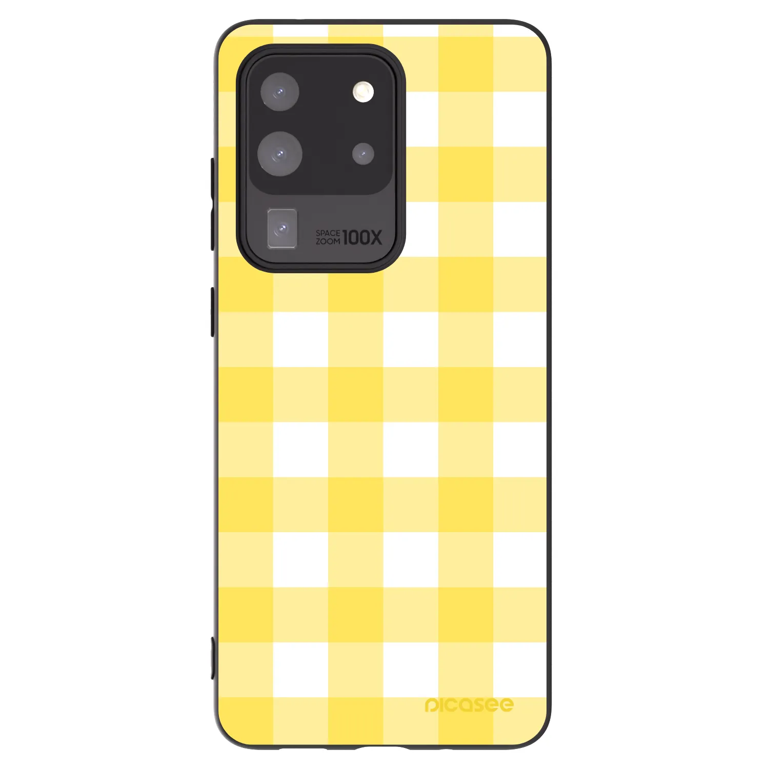 Picasee silikonski črni ovitek za Samsung Galaxy S20 Ultra 5G G988F - Gride lemon