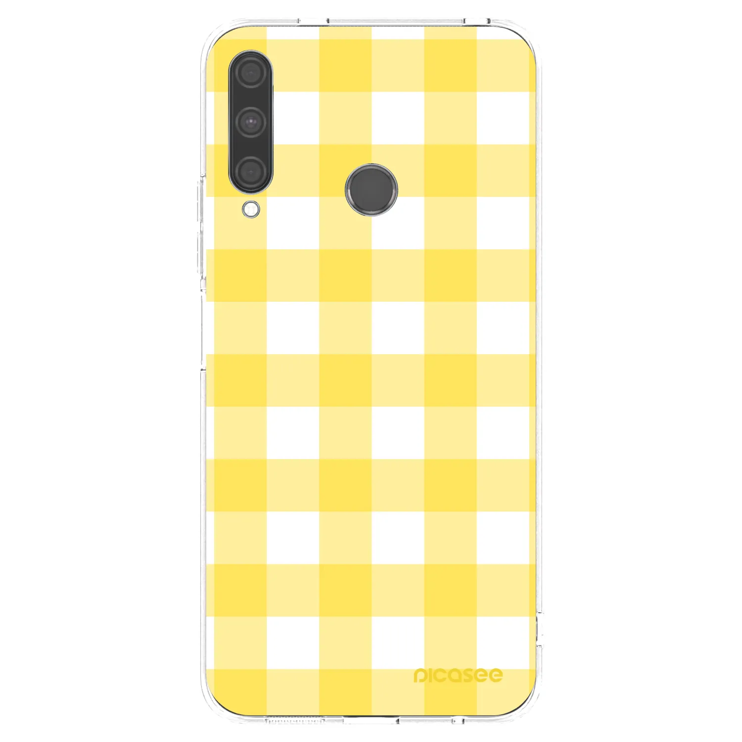 Picasee silikonski prozorni ovitek za Huawei P40 Lite E - Gride lemon