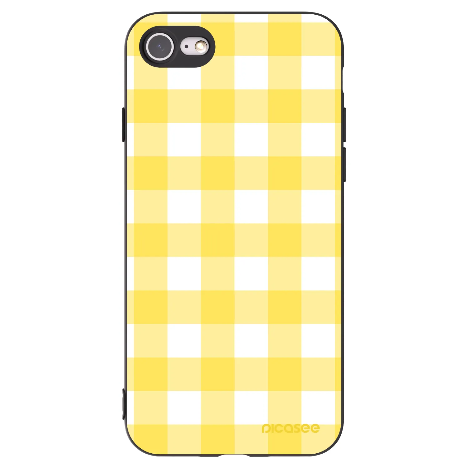 Picasee silikonski črni ovitek za Apple iPhone SE 2020 - Gride lemon