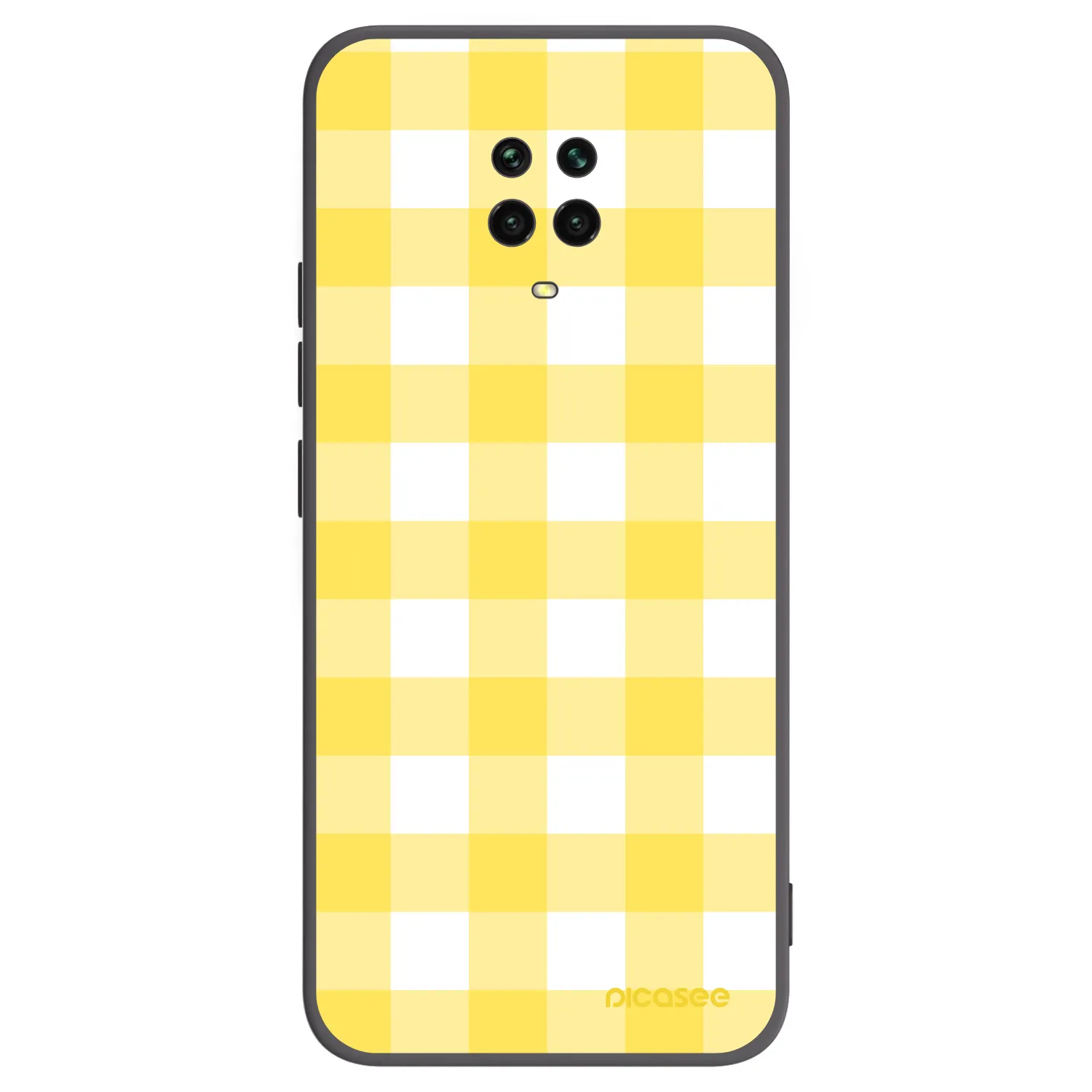 Picasee silikonski črni ovitek za Xiaomi Redmi Note 9 Pro - Gride lemon