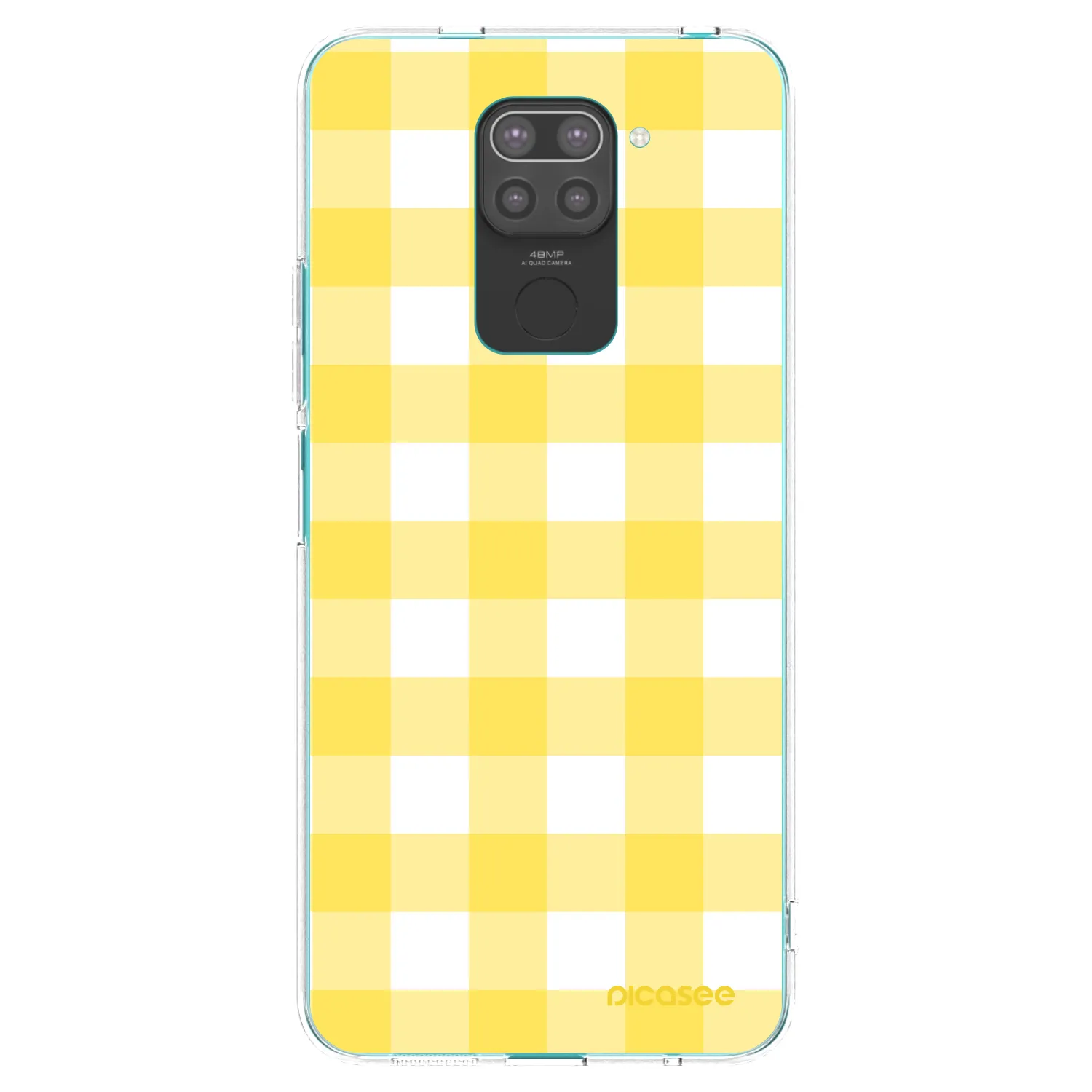 Picasee silikonski črni ovitek za Xiaomi Redmi Note 9 - Gride lemon