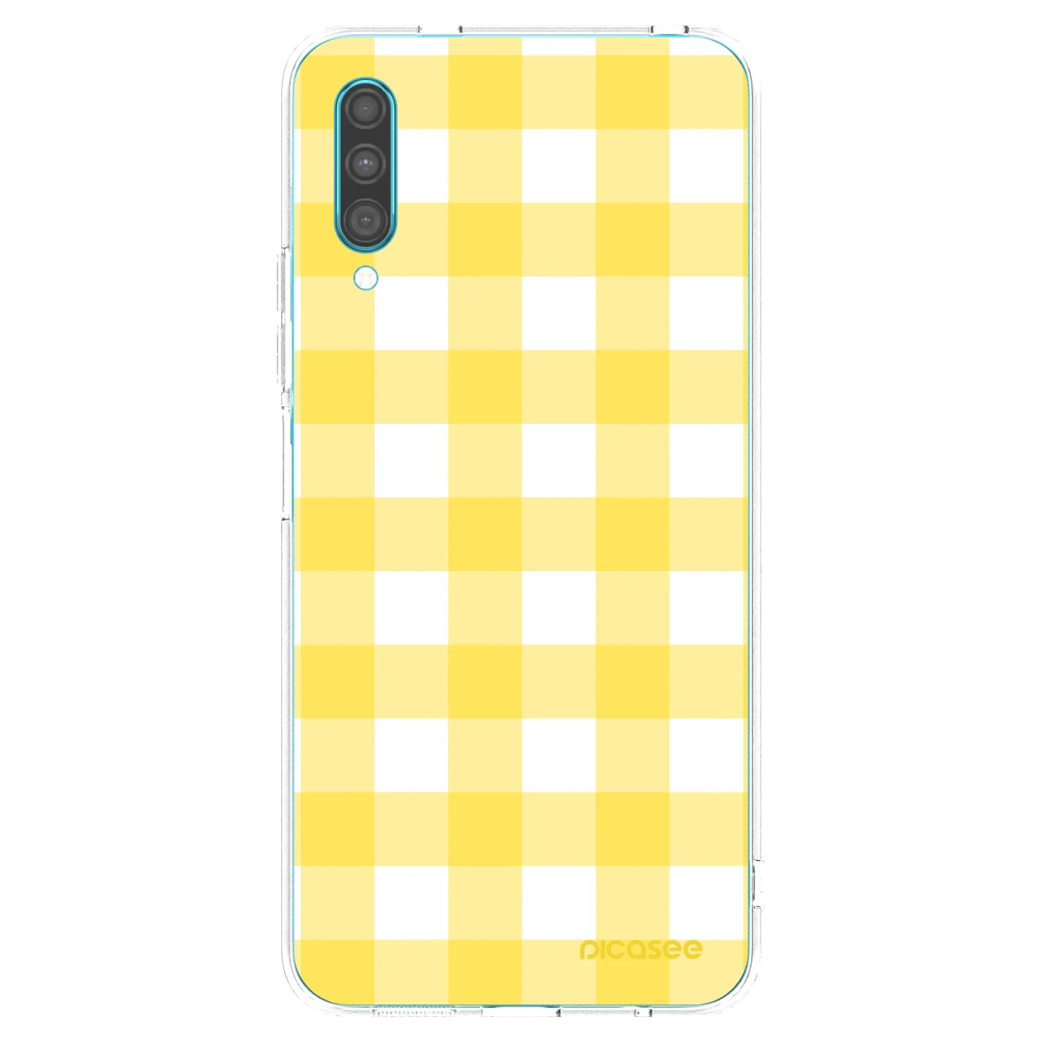 Picasee silikonski prozorni ovitek za Samsung Galaxy A30s A307F - Gride lemon