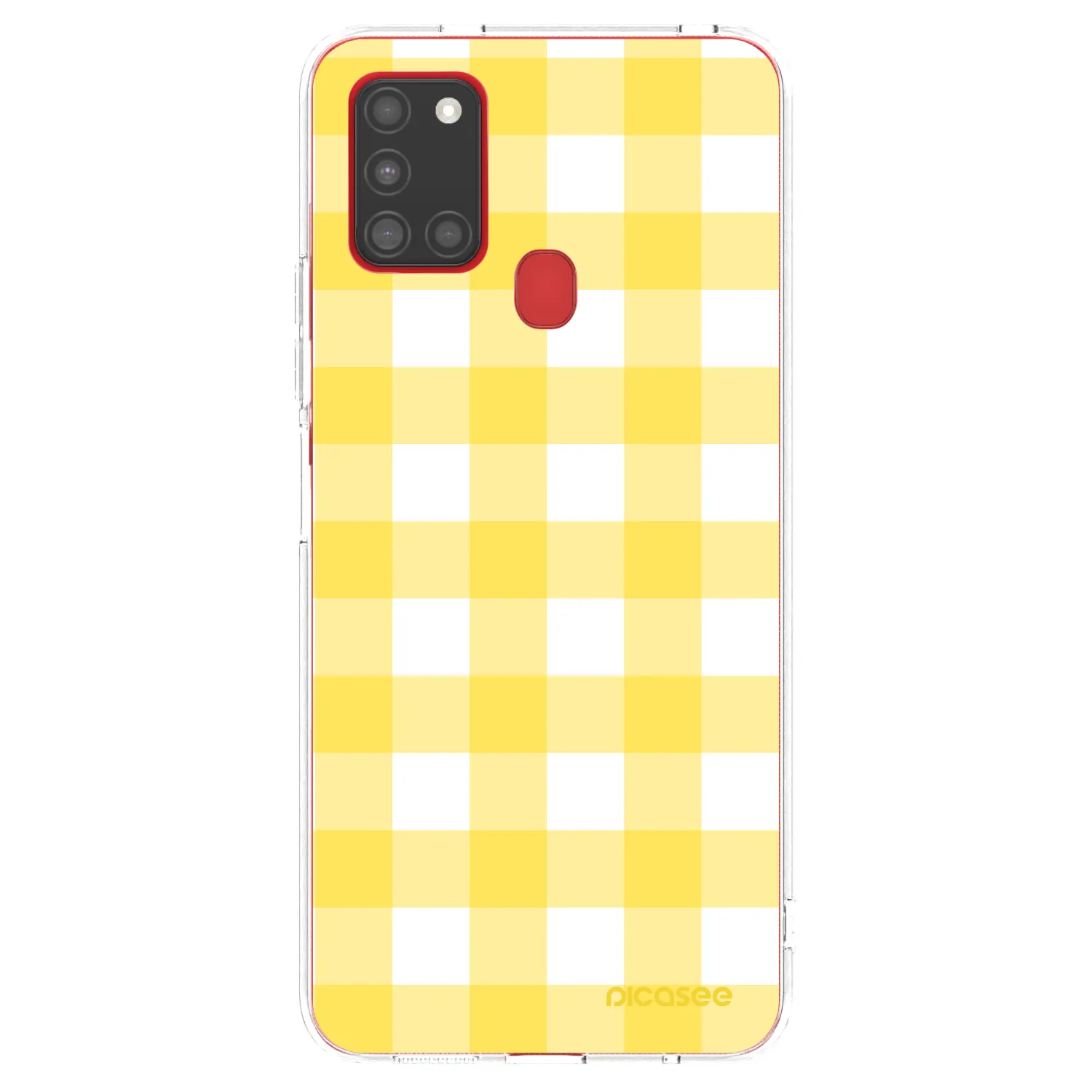 Picasee silikonski prozorni ovitek za Samsung Galaxy A21s - Gride lemon