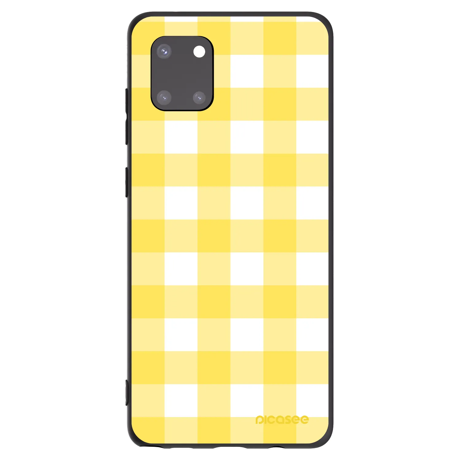 Picasee silikonski črni ovitek za Samsung Galaxy Note 10 Lite N770F - Gride lemon