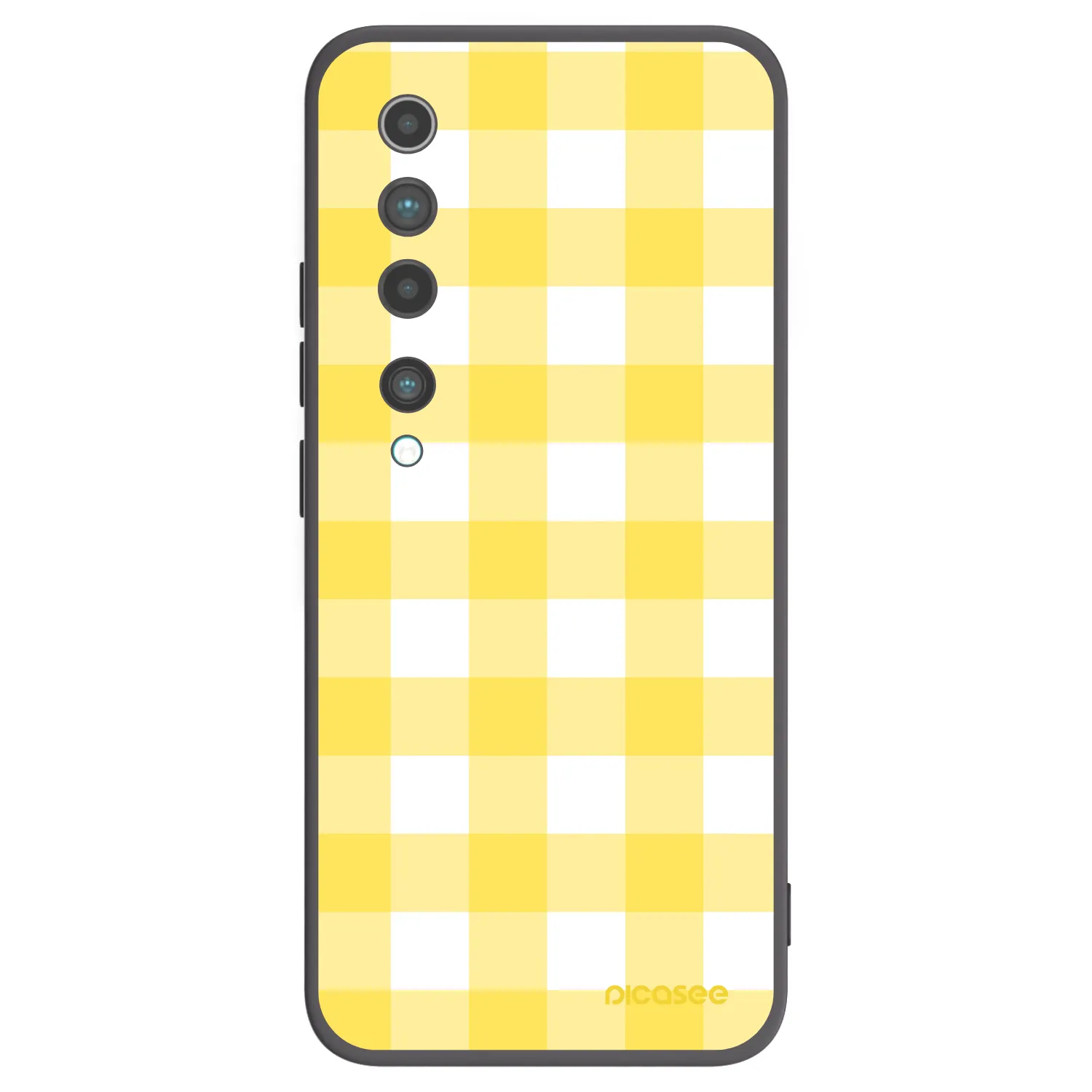 Picasee silikonski črni ovitek za Xiaomi Mi 10 - Gride lemon