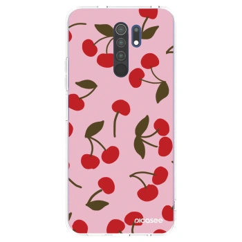 Picasee silikonski prozorni ovitek za Xiaomi Redmi 9 - Cherry