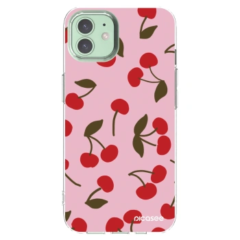 Picasee silikonski prozorni ovitek za Apple iPhone 12 - Cherry
