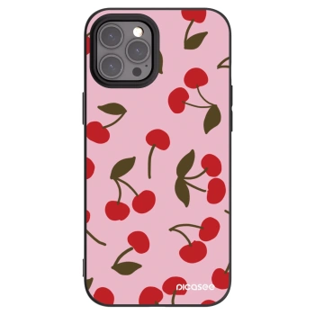 Picasee silikonski črni ovitek za Apple iPhone 12 Pro Max - Cherry