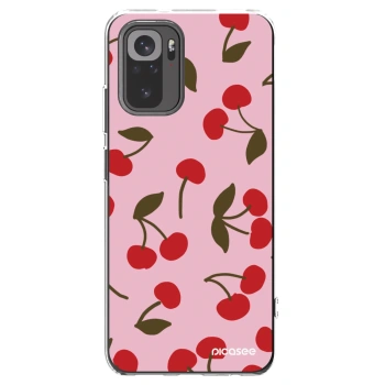 Picasee silikonski prozorni ovitek za Xiaomi Redmi Note 10S - Cherry