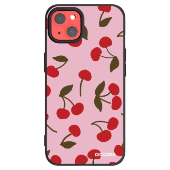 Picasee silikonski črni ovitek za Apple iPhone 13 - Cherry