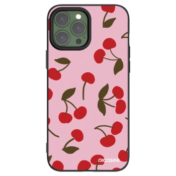 Picasee silikonski črni ovitek za Apple iPhone 13 Pro Max - Cherry