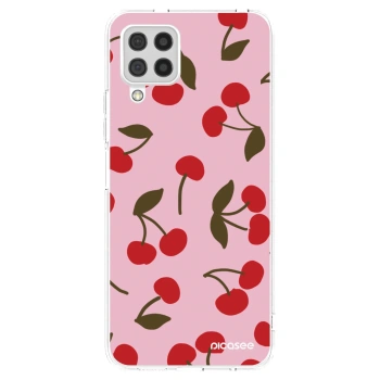 Picasee silikonski prozorni ovitek za Samsung Galaxy A22 A225F 4G - Cherry