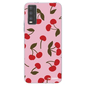 Picasee silikonski prozorni ovitek za Vivo Y20s - Cherry