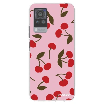 Picasee silikonski prozorni ovitek za Vivo X60 Pro 5G - Cherry