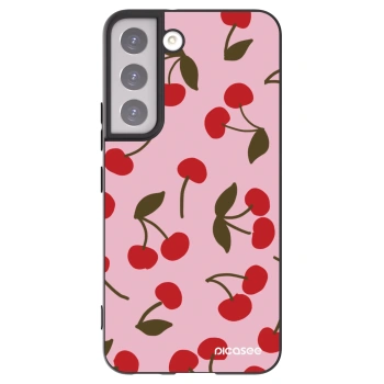 Picasee silikonski črni ovitek za Samsung Galaxy S22 5G - Cherry