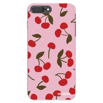 Picasee silikonski prozorni ovitek za Apple iPhone 7 Plus - Cherry